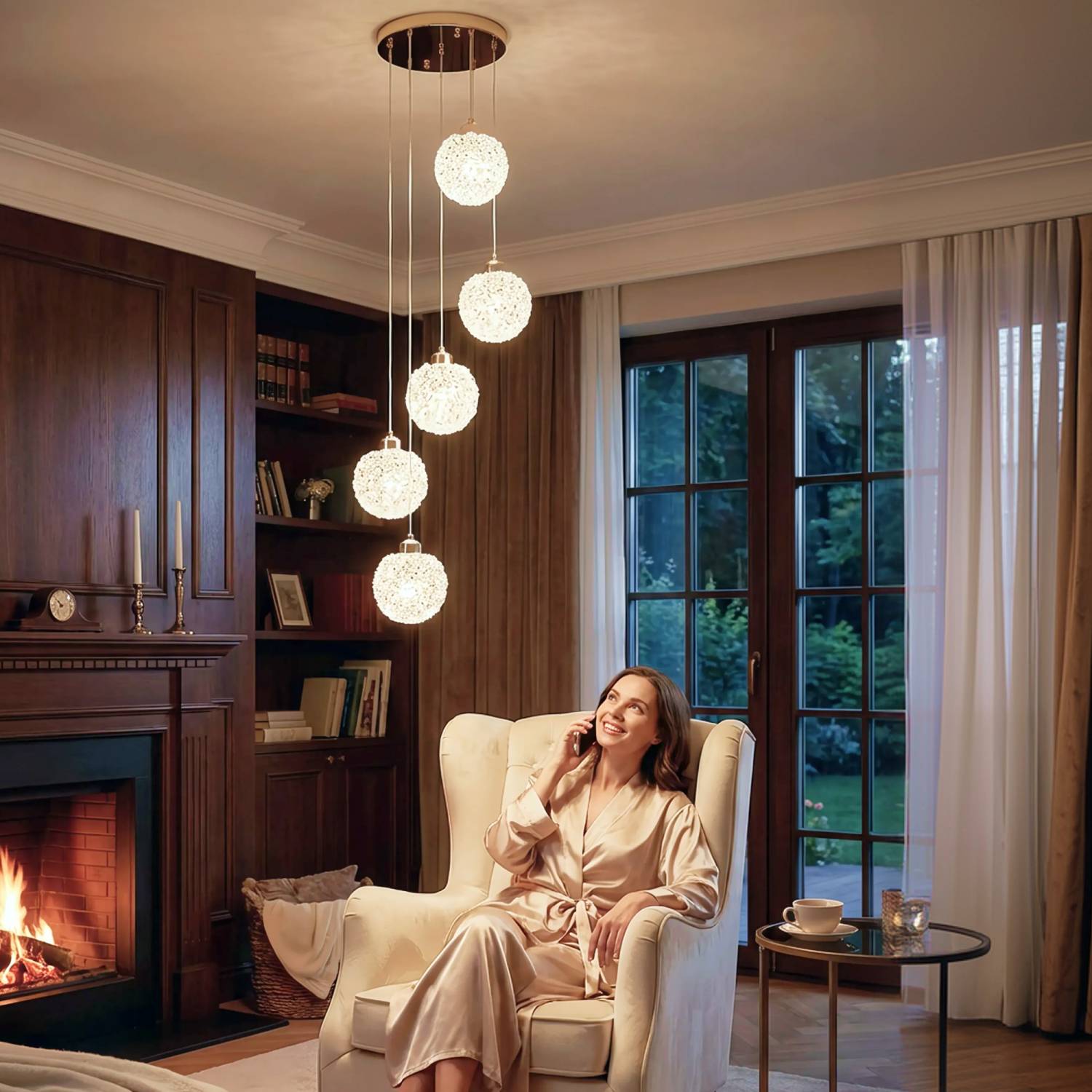 Люстра каскадная Citilux Cloudy CL323052