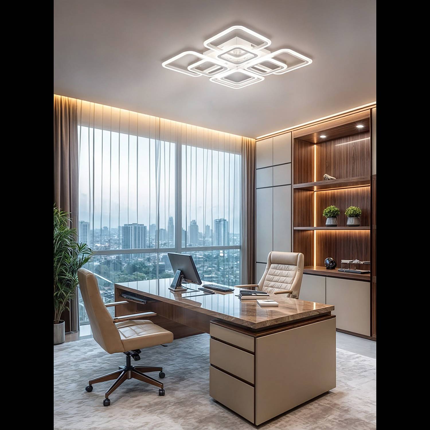 Потолочная люстра Natali Kovaltseva Spektr LED LAMPS 81108/4C