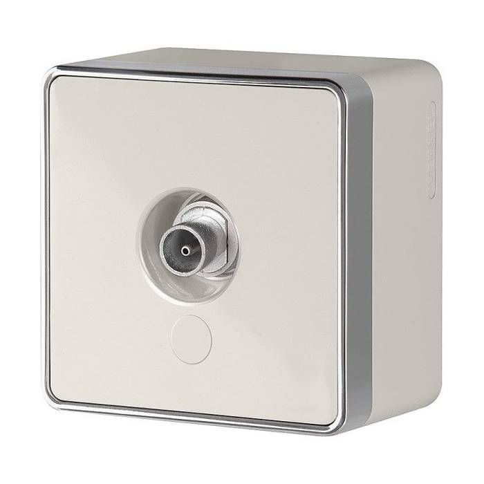 Розетка Werkel Накладные механизмы Gallant слоновая кость W5083003/ ТВ-розетка оконечная Gallant (слоновая кость)