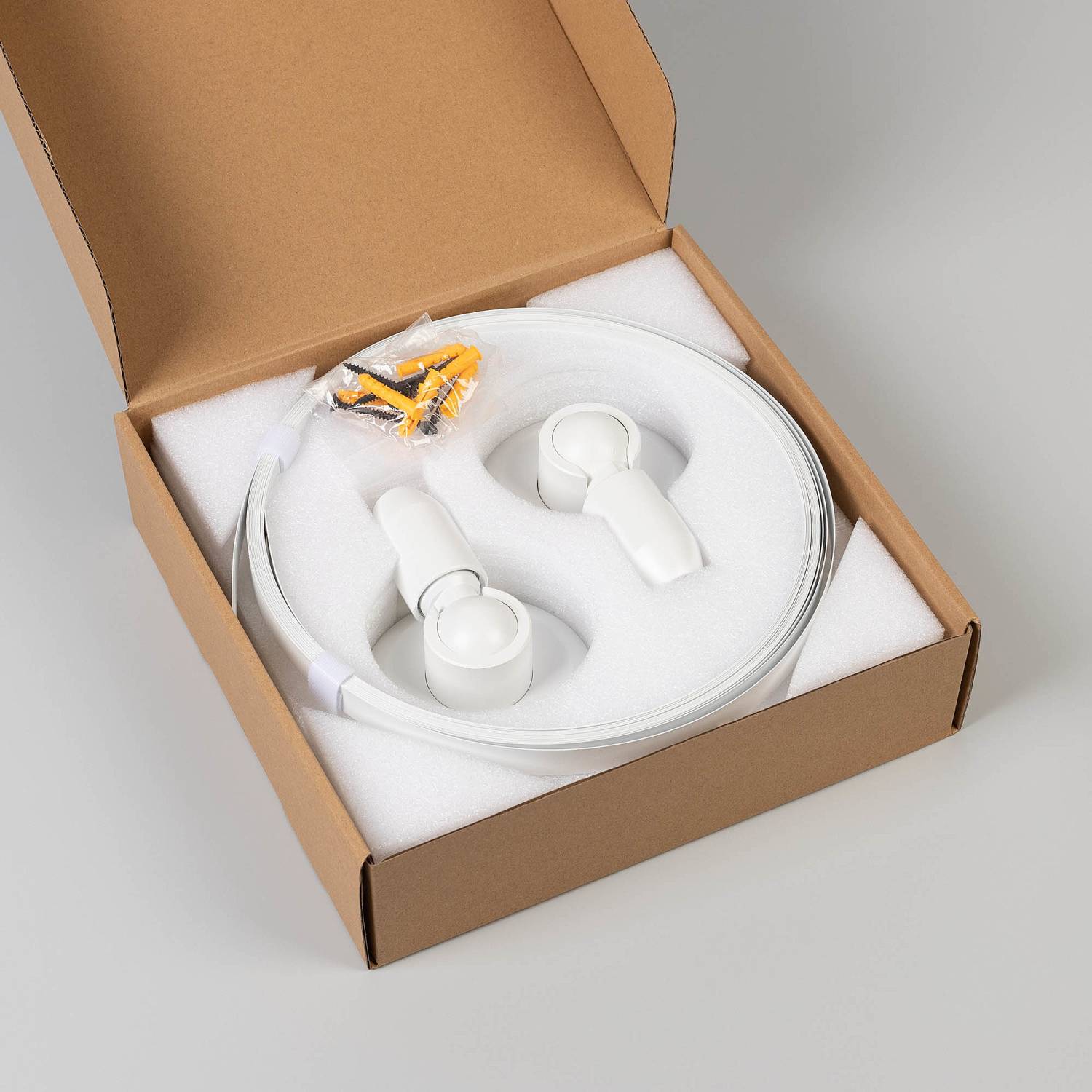 Система креплений STINGRAY-R2 белого цвета длиной 10000 мм для светодиодной ленты Arlight Stingray 050698