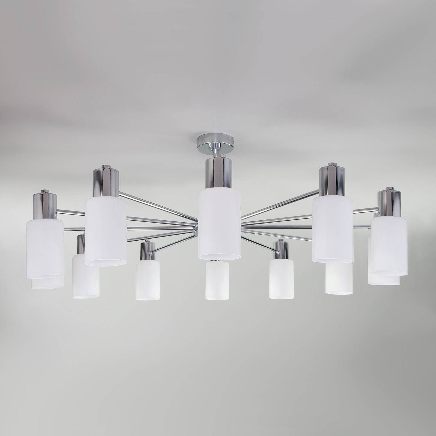 Потолочная люстра Eurosvet Vegga 70160/12 хром Smart