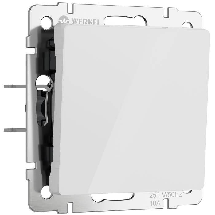 Выключатель Werkel W1110041/ Выключатель одноклавишный (белый акрил)