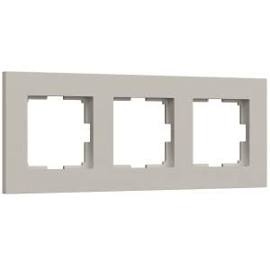 Рамка Werkel W0032917/ Рамка на 3 поста Slab (дымчатый софт)
