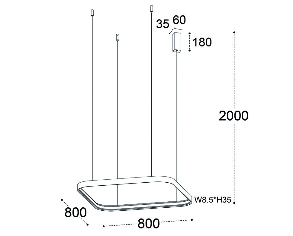 Подвесная люстра Italline IT013-6024 white 3000K