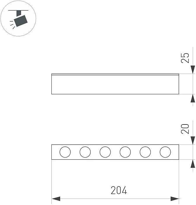 Трековый светильник Arlight Mag-25 053025