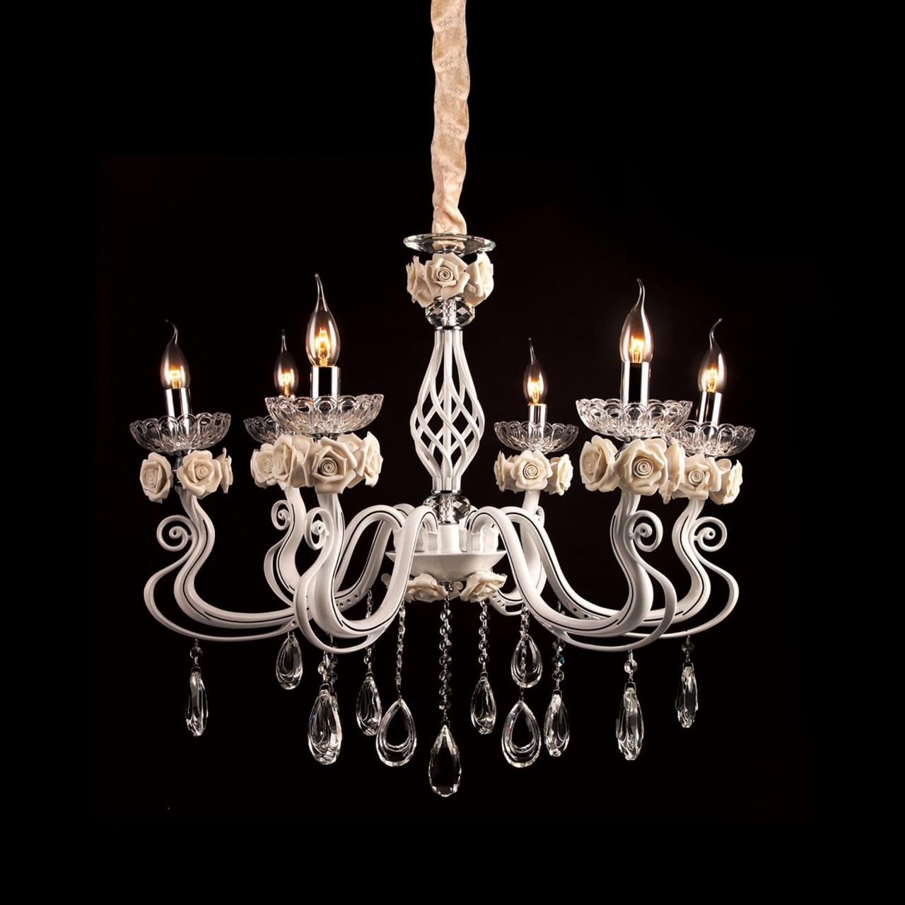 Люстра подвесная с цветочками Primavera EL351P06.1 Citilux