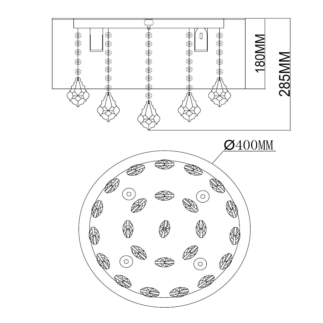 Потолочная люстра MW Light Жаклин 465015904