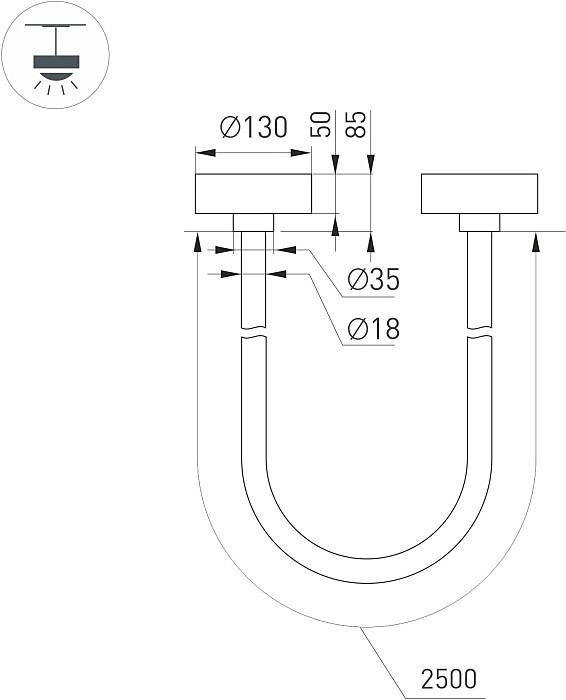 Светильник подвесной Arlight Tropic 043403