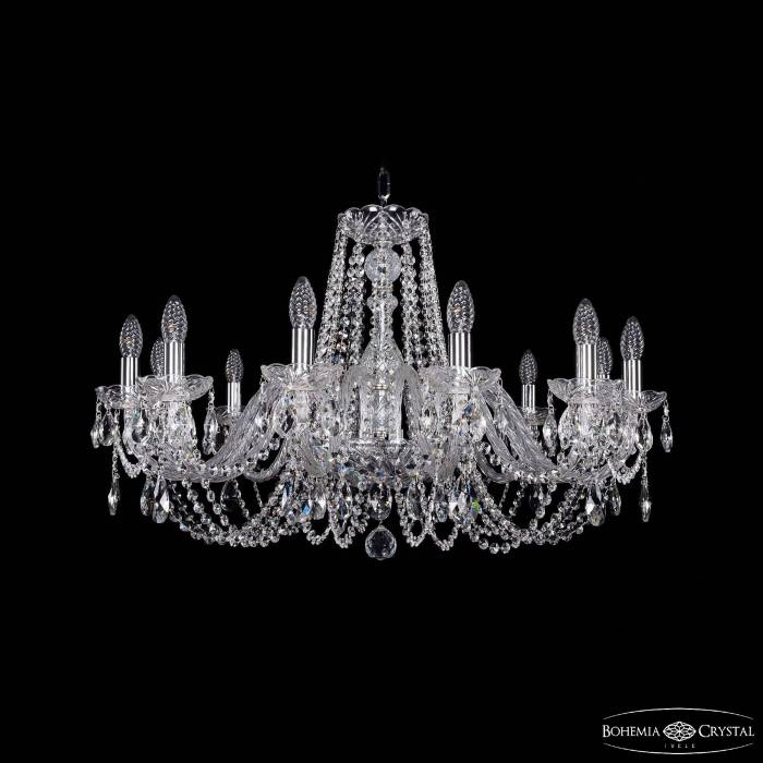 Подвесная хрустальная люстра 1402 Bohemia 1402/12/300 Ni