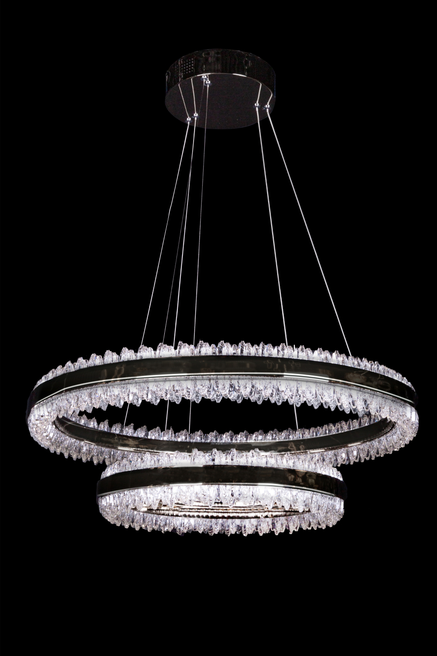 Подвесная люстра LEON Michel LE7720/800-2K Black Chrome