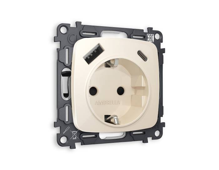 Розетка Ambrella Volt OMEGA MO310010