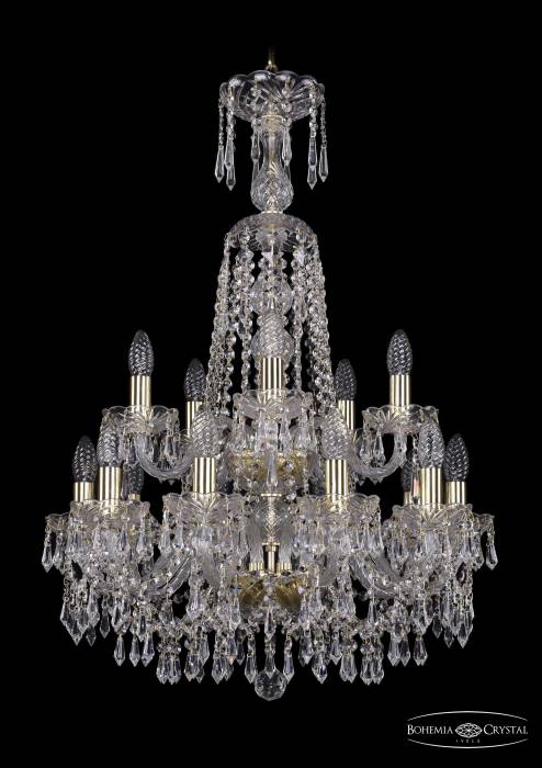 Подвесная хрустальная люстра 1403 Bohemia 1403/10+5/195/XL-84/2d G