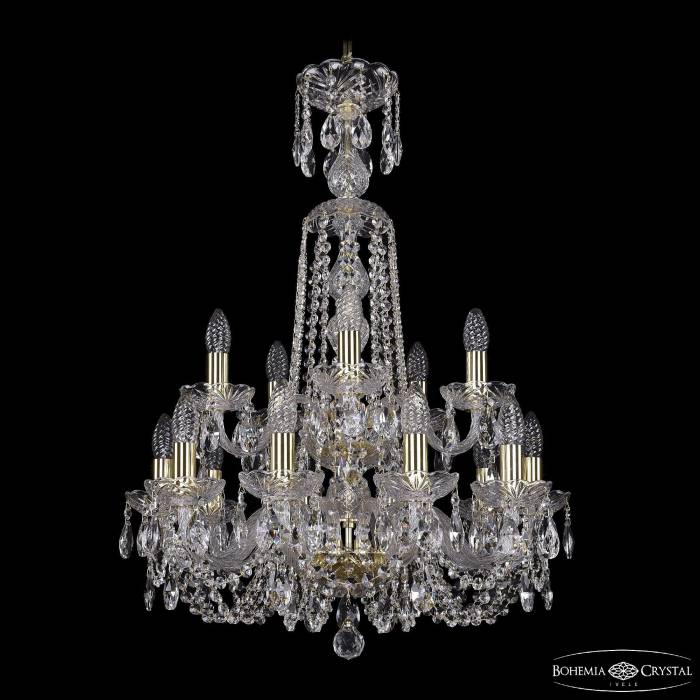 Подвесная хрустальная люстра 1402 Bohemia 1402/10+5/195/XL-81/2d G