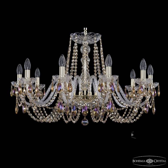 Подвесная хрустальная люстра 1402 Bohemia 1402/10/300 G R777