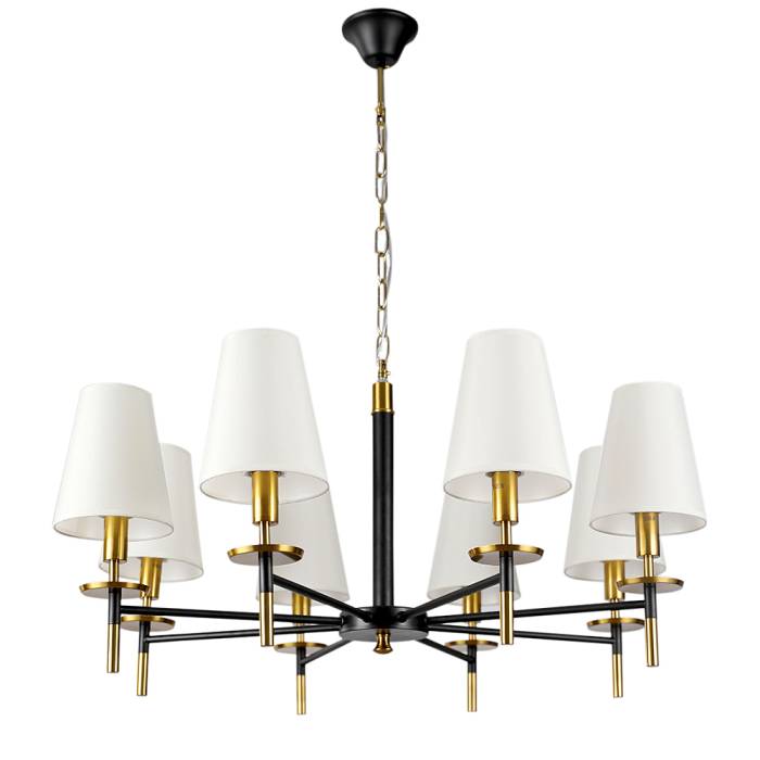 Подвесная люстра Arte Lamp Riccardo A4075LM-8BK Подвесная люстра Arte Lamp Riccardo A4075LM-8BK