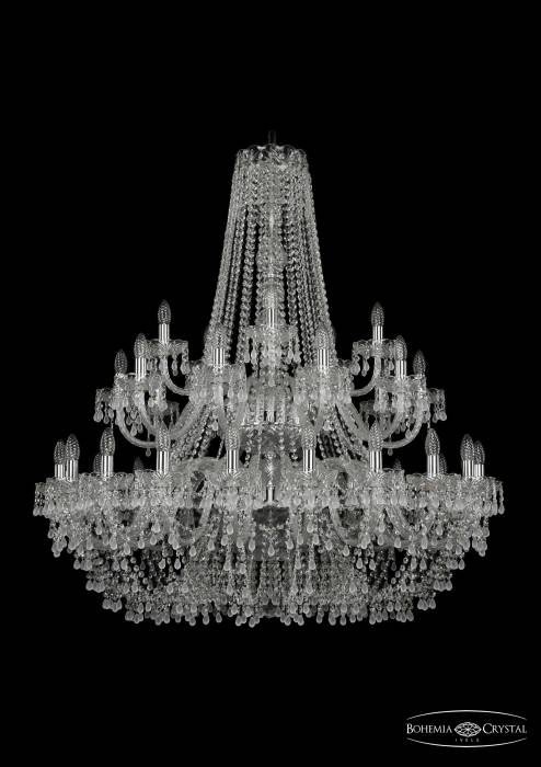 Подвесная хрустальная люстра 1410 Bohemia 1410/20+10+5/400/2d Ni V0300