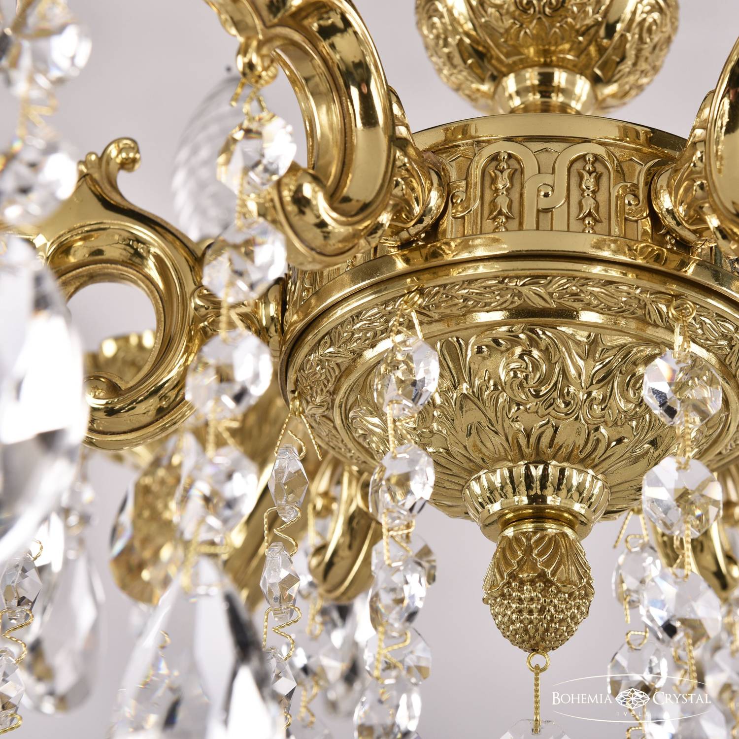 Подвесная хрустальная люстра 7202 Bohemia 72102/6/125 B G
