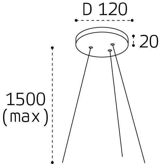 Подвесное крепление только для светильников IT011-5023 и IT011-5024 Italline IT011 IT011-5025 white