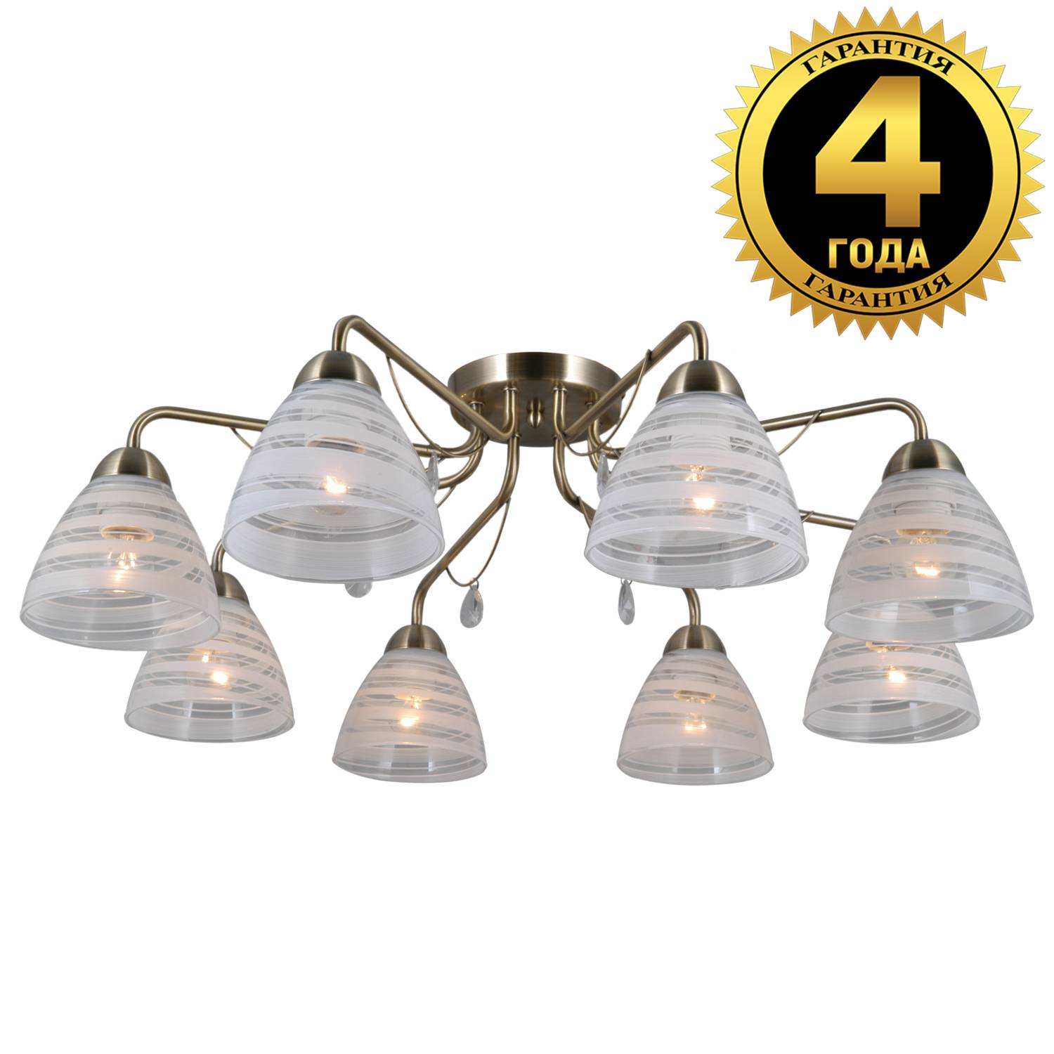 Потолочная люстра Natali Kovaltseva 76053 76053/8C ANTIQUE