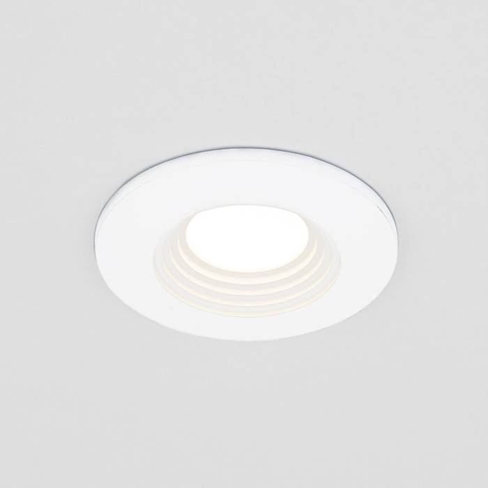 Встраиваемый светильник Elektrostandard Gridi 9903 LED 3W 3000K COB WH белый