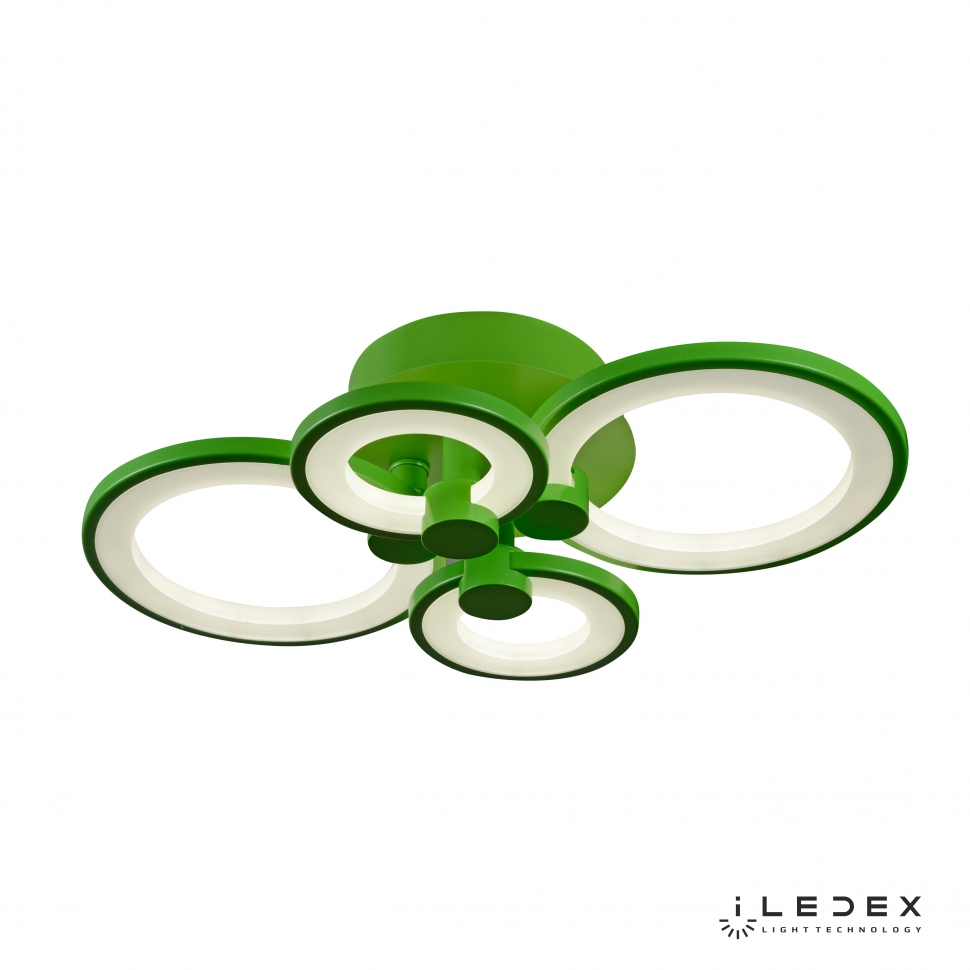 Потолочная люстра ILedex Ring A001/4 GREEN