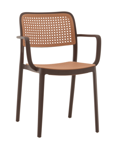 Стул пластиковый Stool Group Yona PP-297 brown 36025