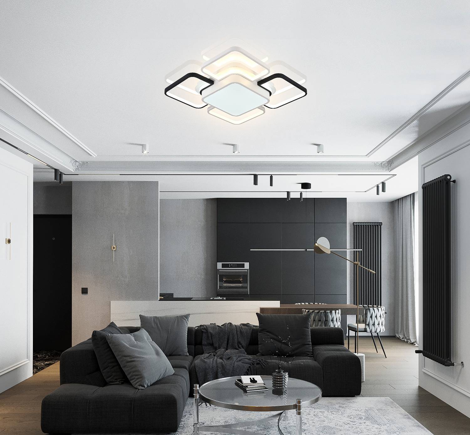 Потолочная светодиодная люстра LED Natali Kovaltseva 81038/8C