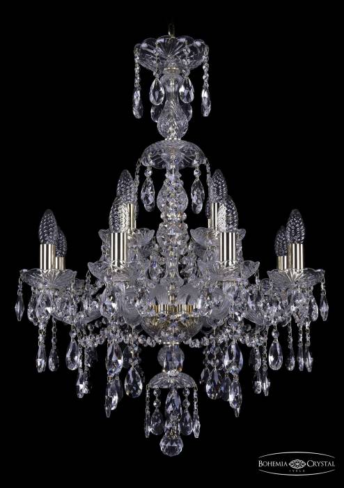 Подвесная хрустальная люстра 1415 Bohemia 1415/8+4/200/XL-76 G