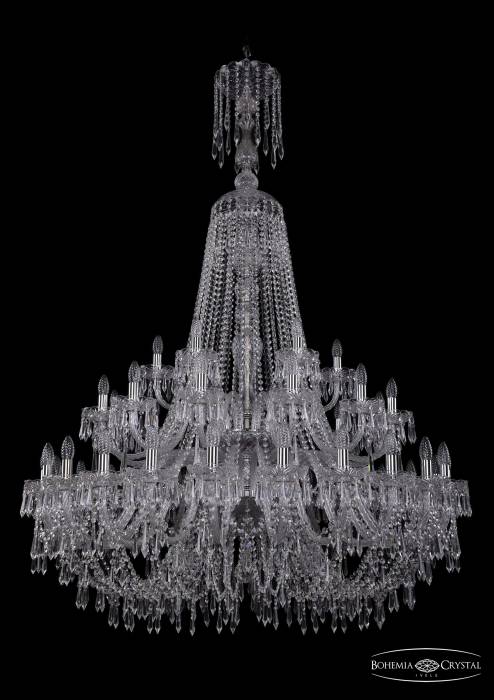 Подвесная хрустальная люстра 1403 Bohemia 1403/24+12+6/460/XL-177/2d Ni