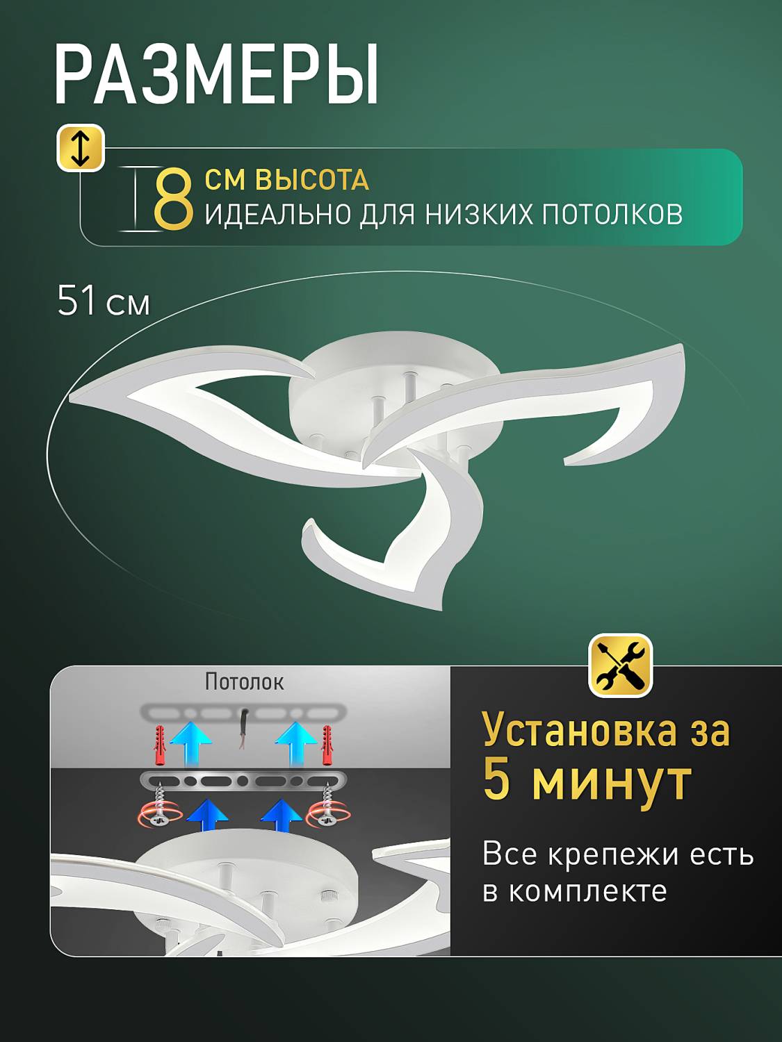 Потолочная люстра Natali Kovaltseva Olimp Ii LED LAMPS 85005