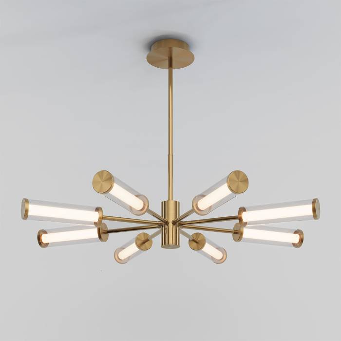 Люстра на штанге Eurosvet Stark 50386 LED латунь