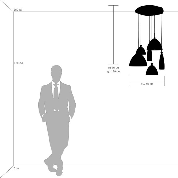 Светильник подвесной Lightstar Agola 810160