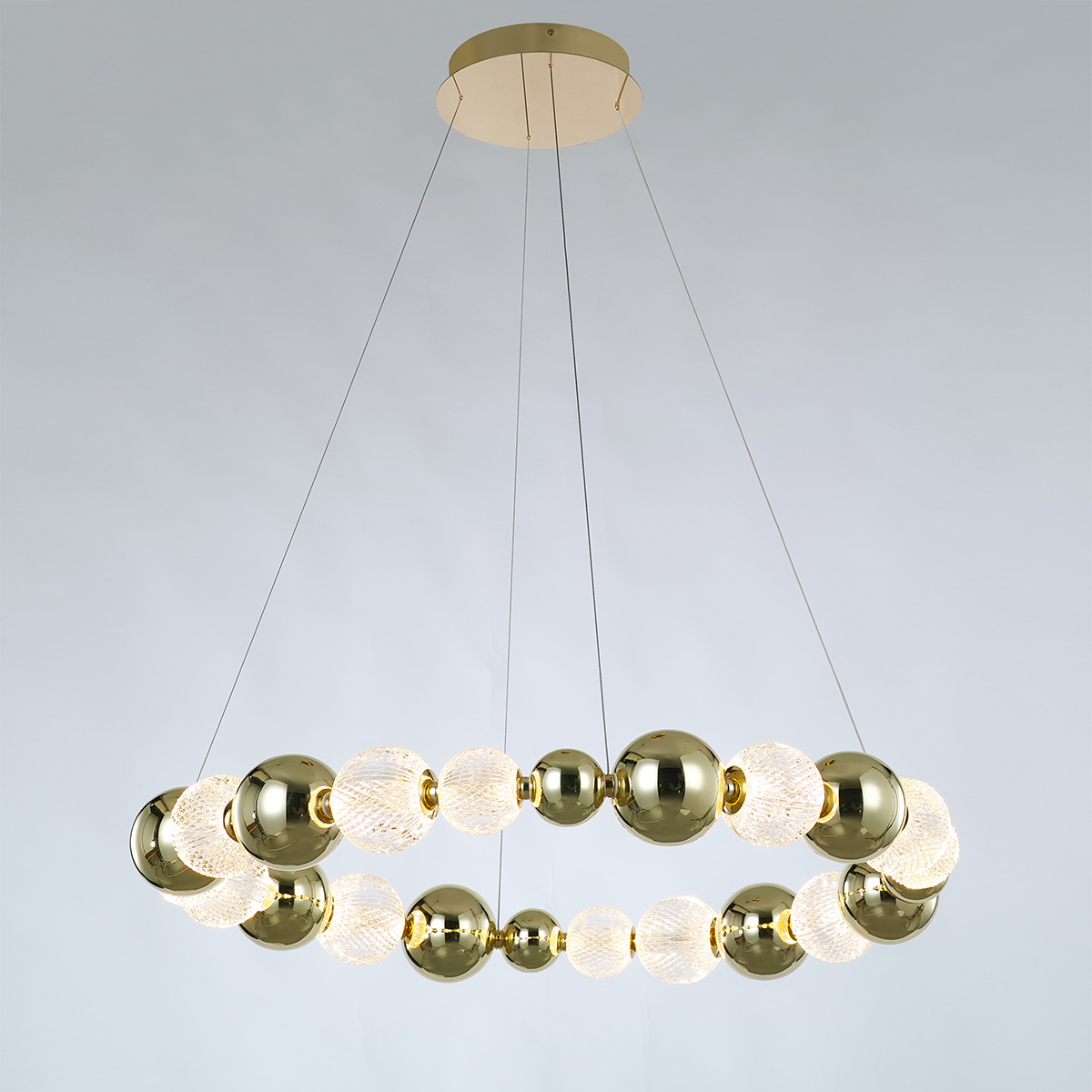 Подвесная люстра Delight Collection Elliot Diamante MD21001002-1C gold Подвесная люстра Delight Collection Elliot Diamante MD21001002-1C gold