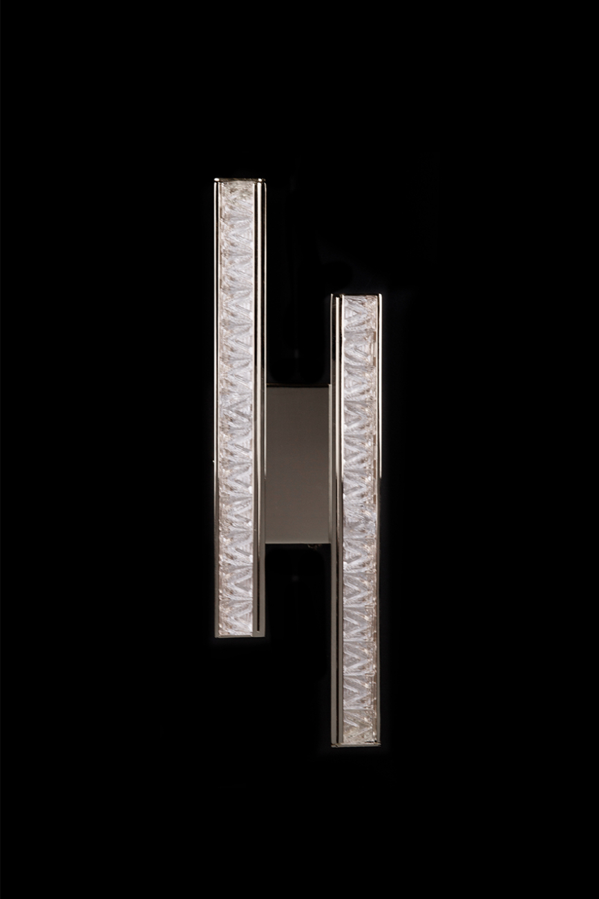 Настенный светильник LEON Aida LE7707/2W Black Chrome