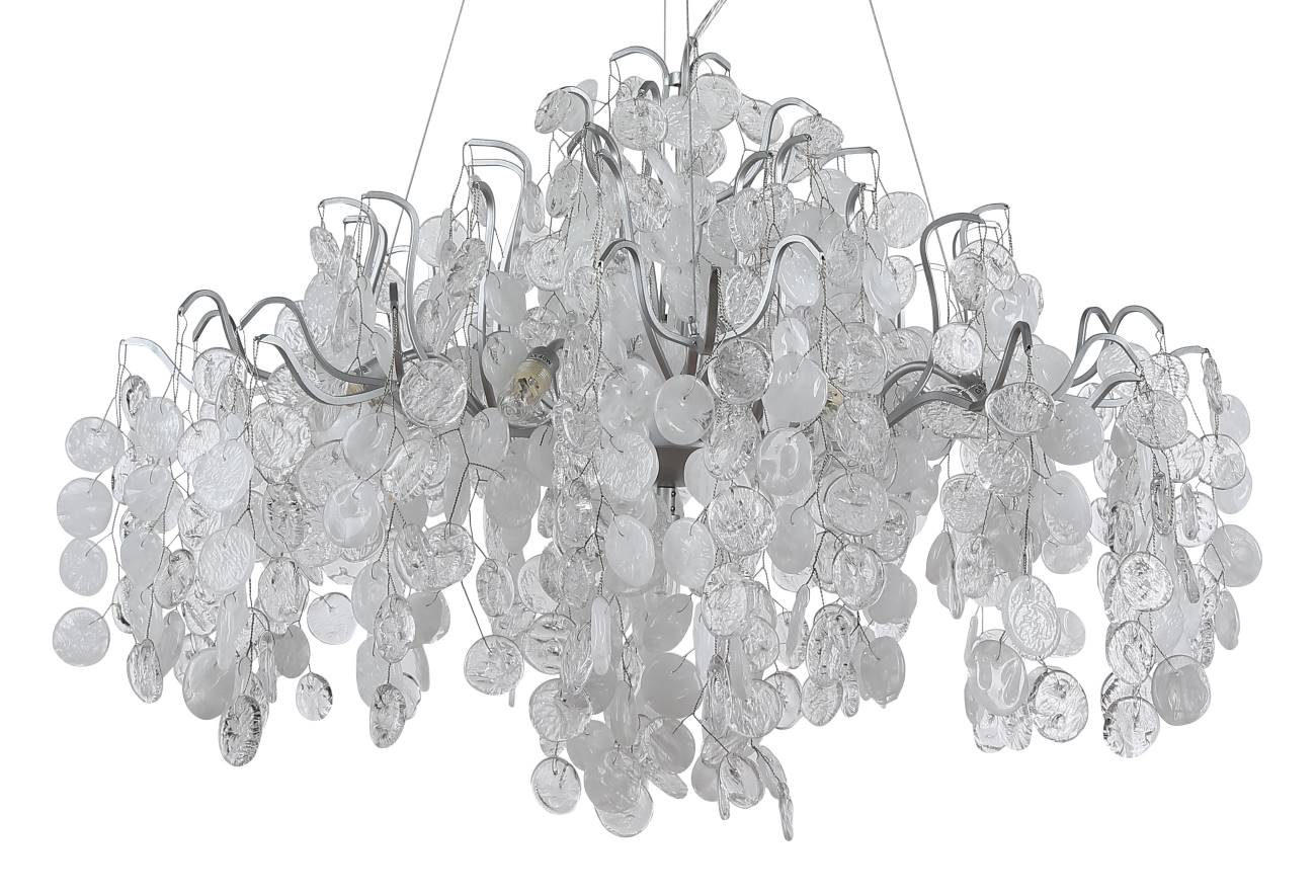 Подвесная хрустальная люстра Tenerife Crystal Lux TENERIFE SP9 SILVER