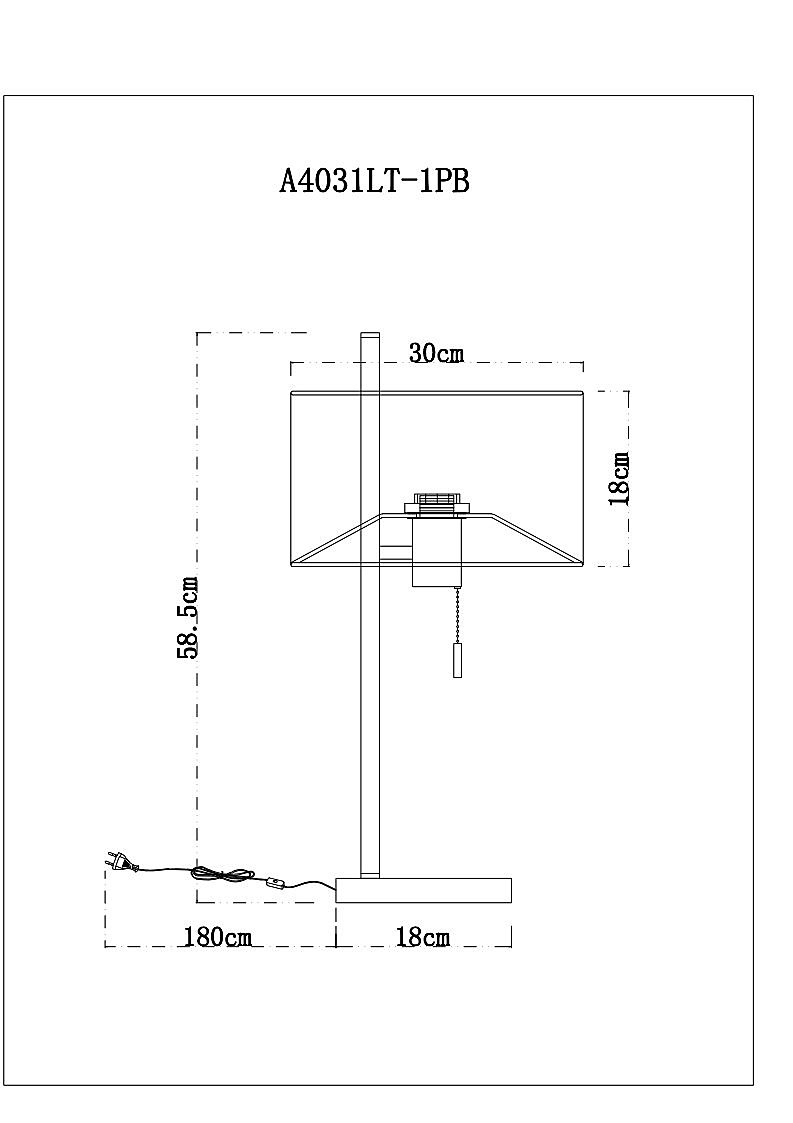 Настольная лампа Arte Lamp Proxima A4031LT-1PB