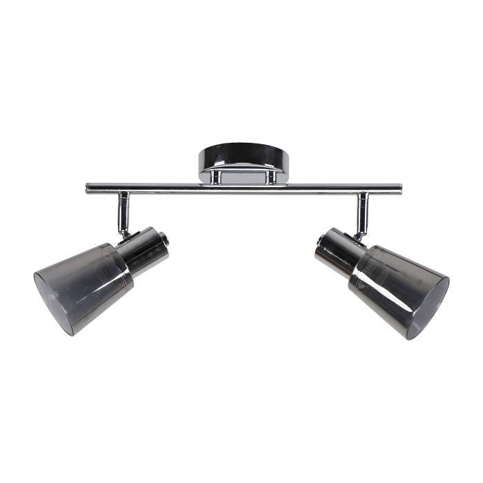 Светильник спот ЭкономСвет 51596 51596/2CR GR