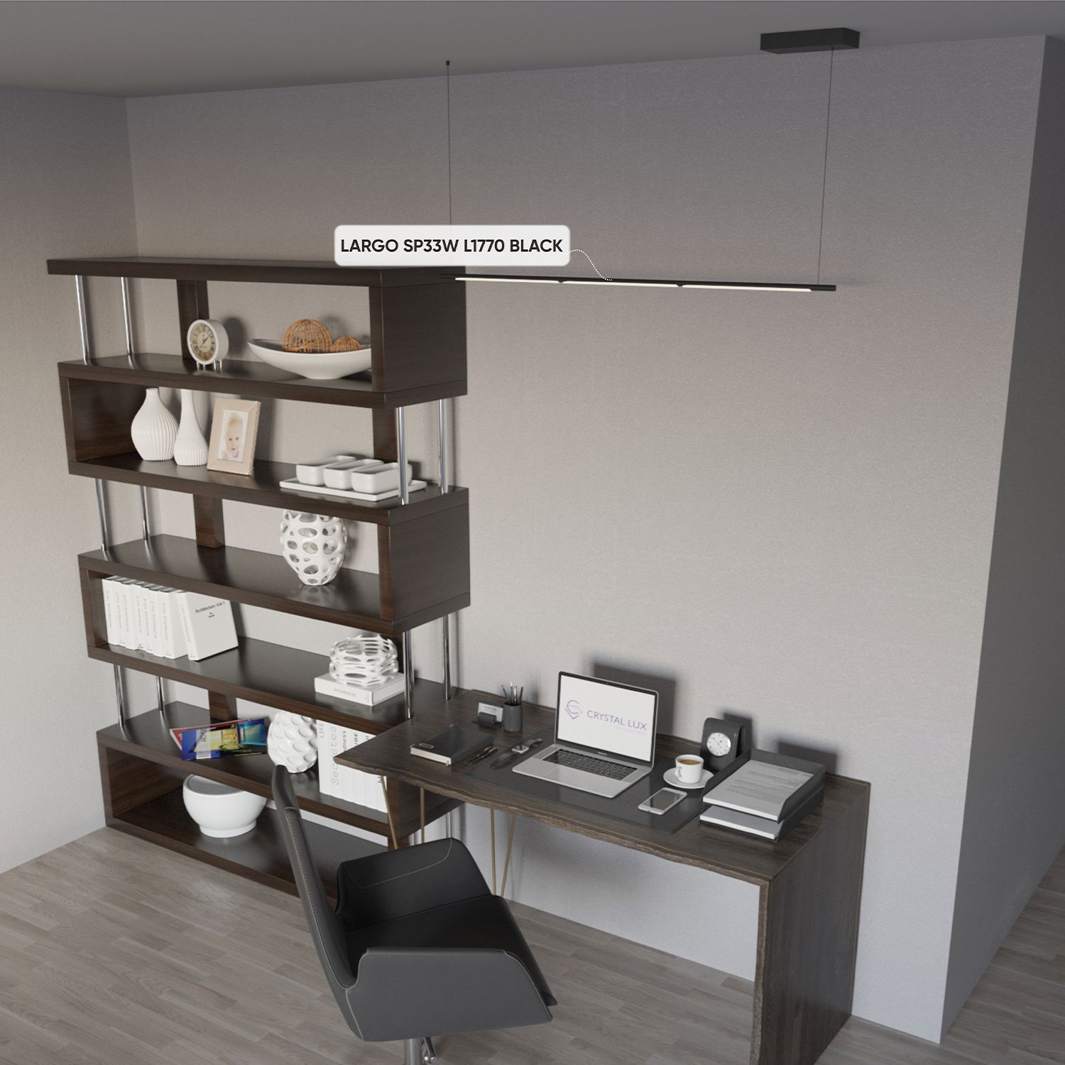 Светильник подвесной Crystal Lux Largo LARGO SP33W L1770 BLACK