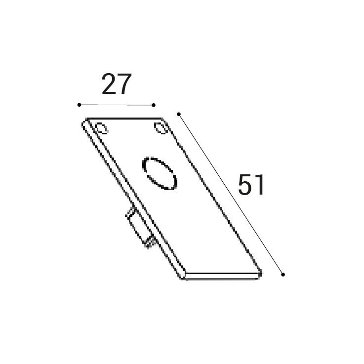 Заглушки (2шт) для накладного шинопровода системы ATOM Italline IT012 IT012-5036 black