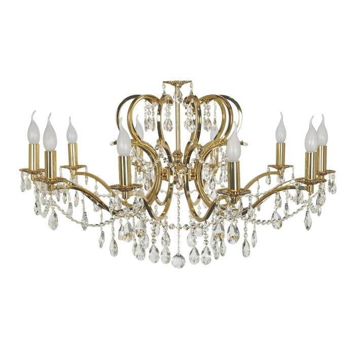 Подвесная хрустальная люстра Pisani Arti Lampadari Pisani E 1.1.10.601 G