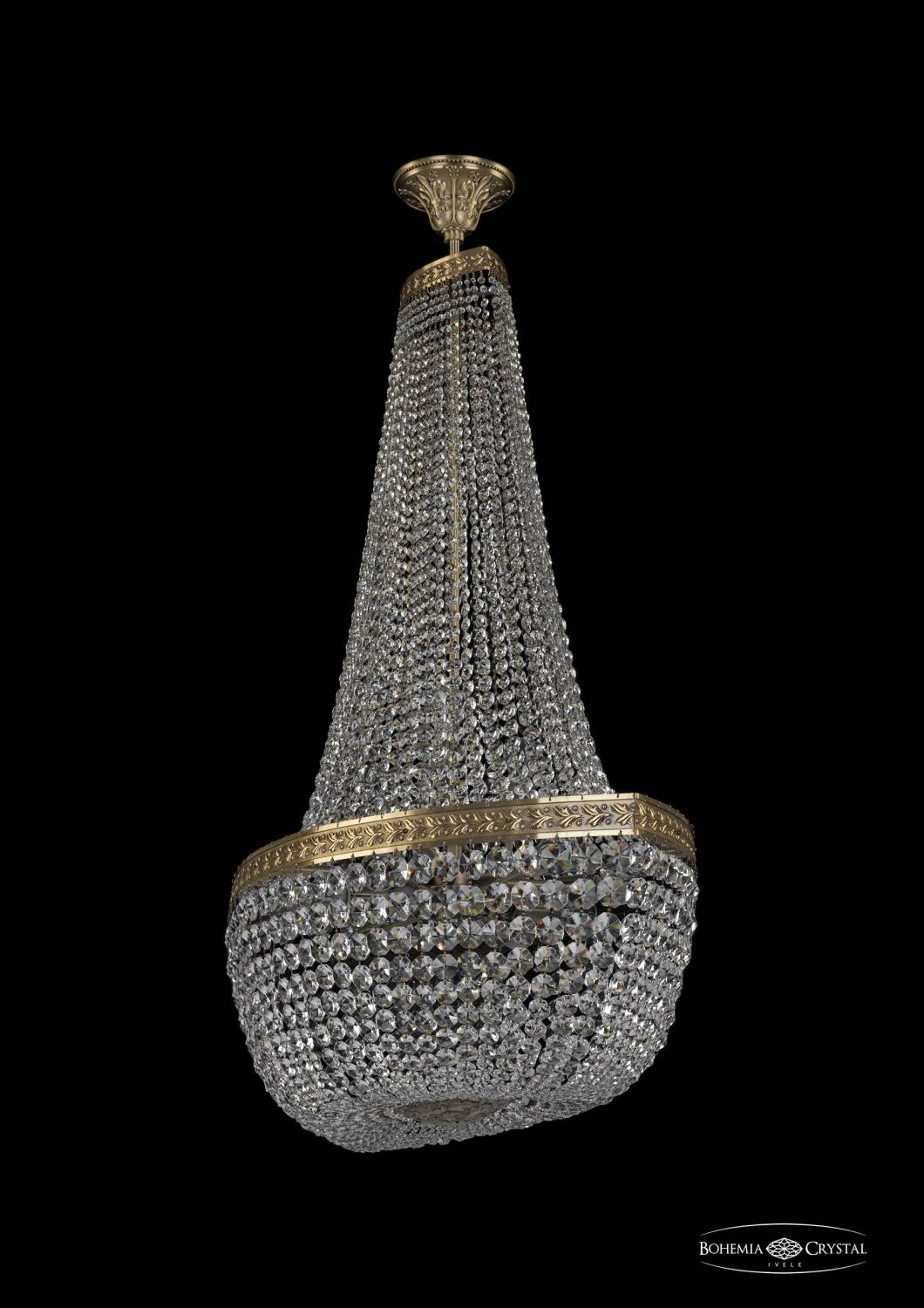 Потолочная хрустальная люстра Bohemia 1911 19113/H2/100IV Pa