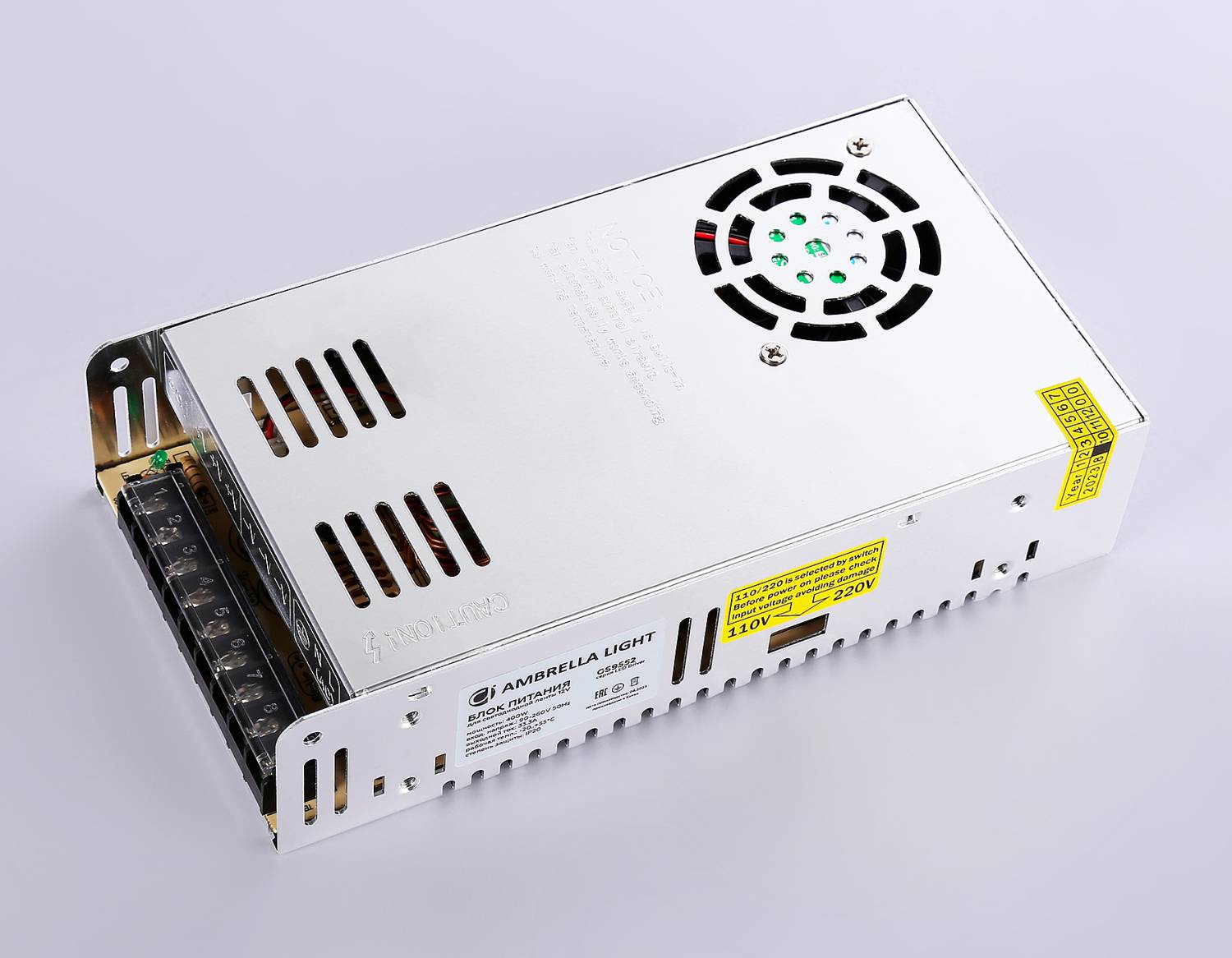 Блок питания для светодиодной ленты 12V 400W Ambrella LED Driver 12V GS9552