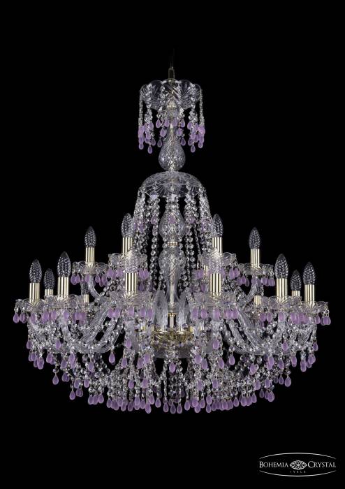 Подвесная хрустальная люстра 1410 Bohemia 1410/12+6/300/XL-95 G V7010
