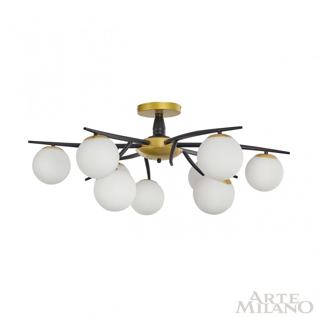 Потолочная люстра Arte Milano Neapolis73408 273408/9 BK/GD