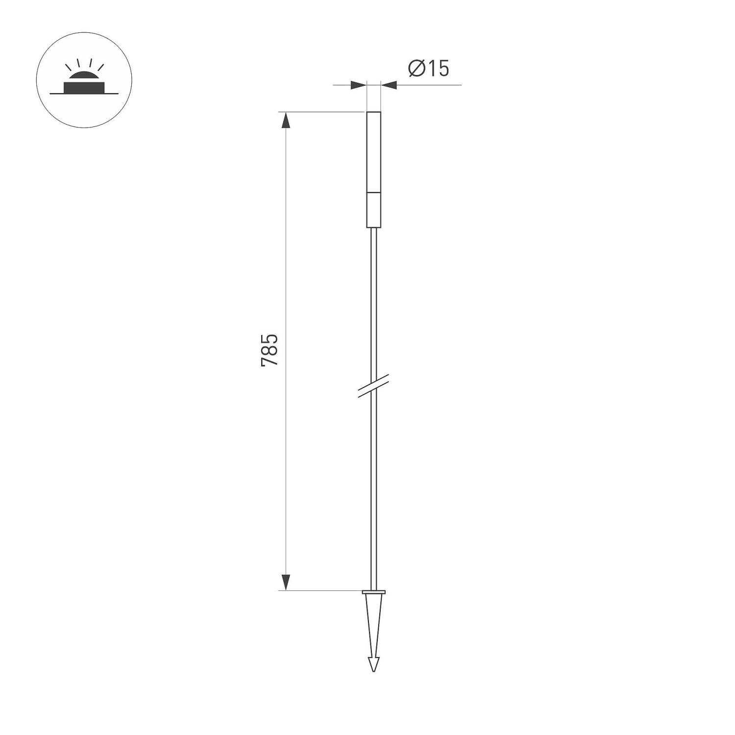 Грунтовый светильник Arlight Catali 050682