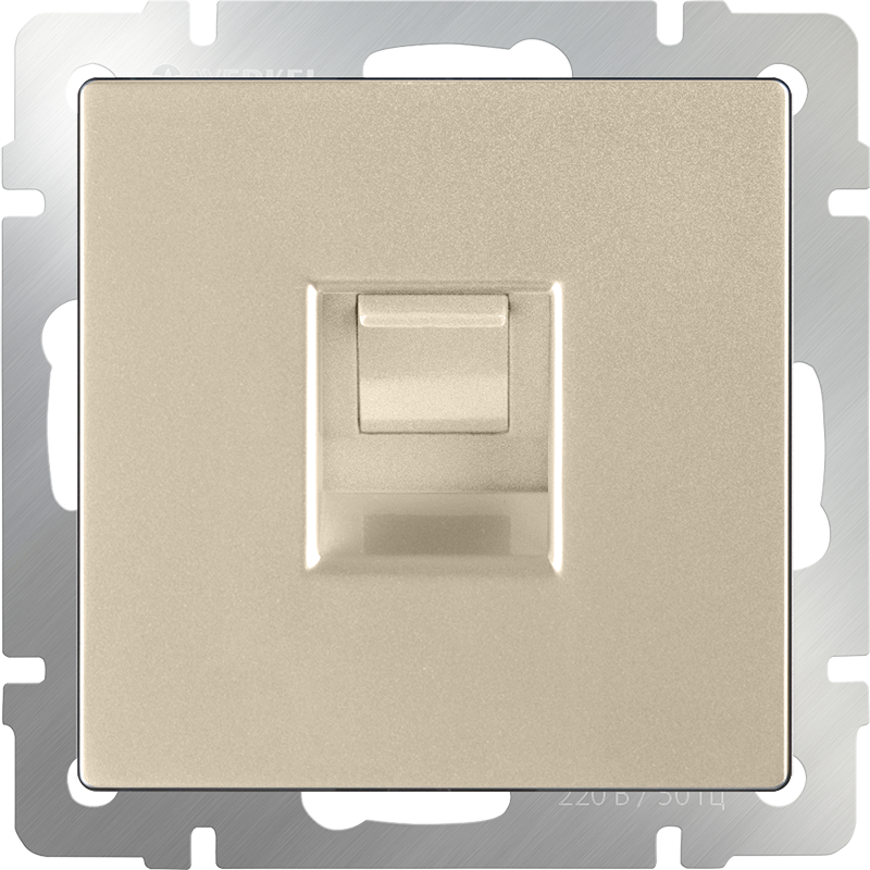 Розетка Werkel W1181011/ Розетка Ethernet RJ-45 (шампань)