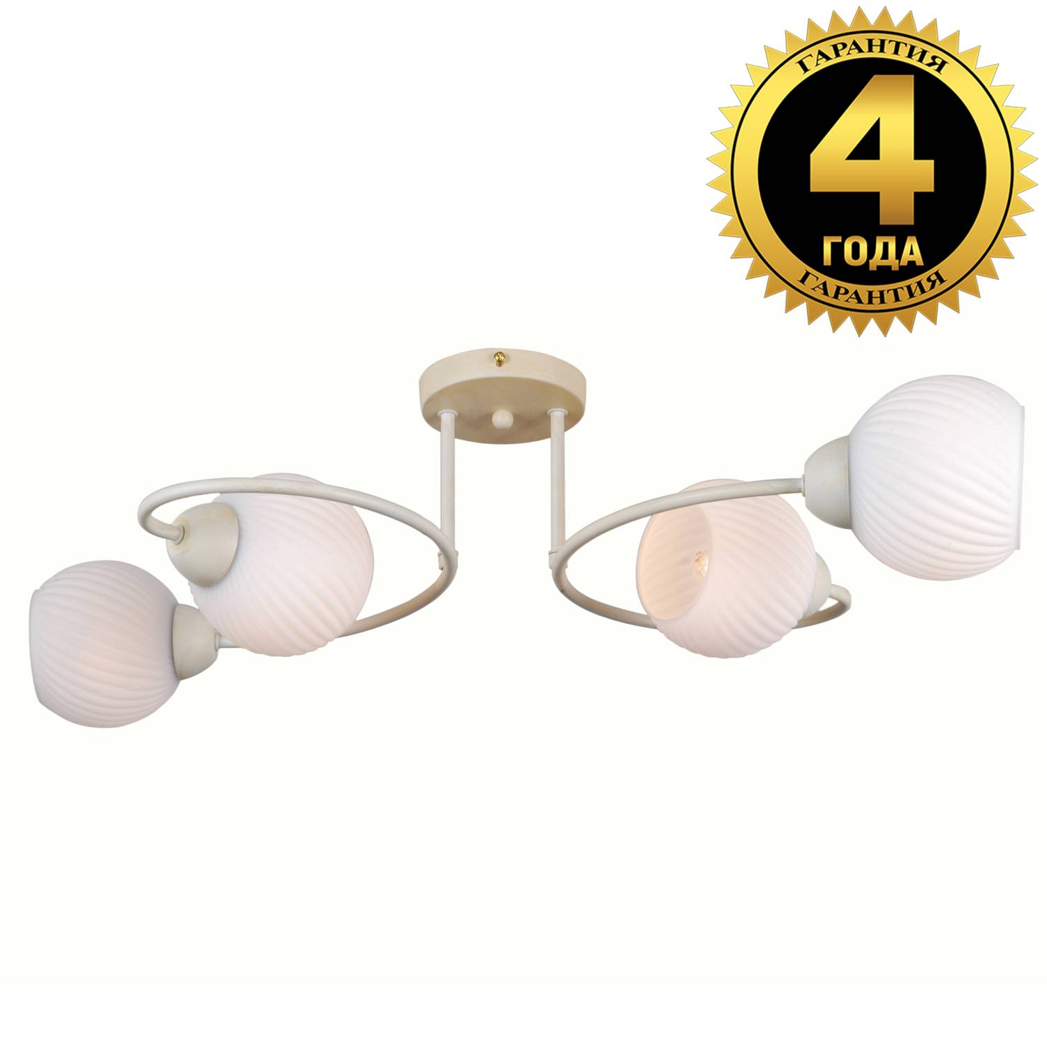 Потолочная люстра Natali Kovaltseva 81400 81400/4C BEIGE GOLD