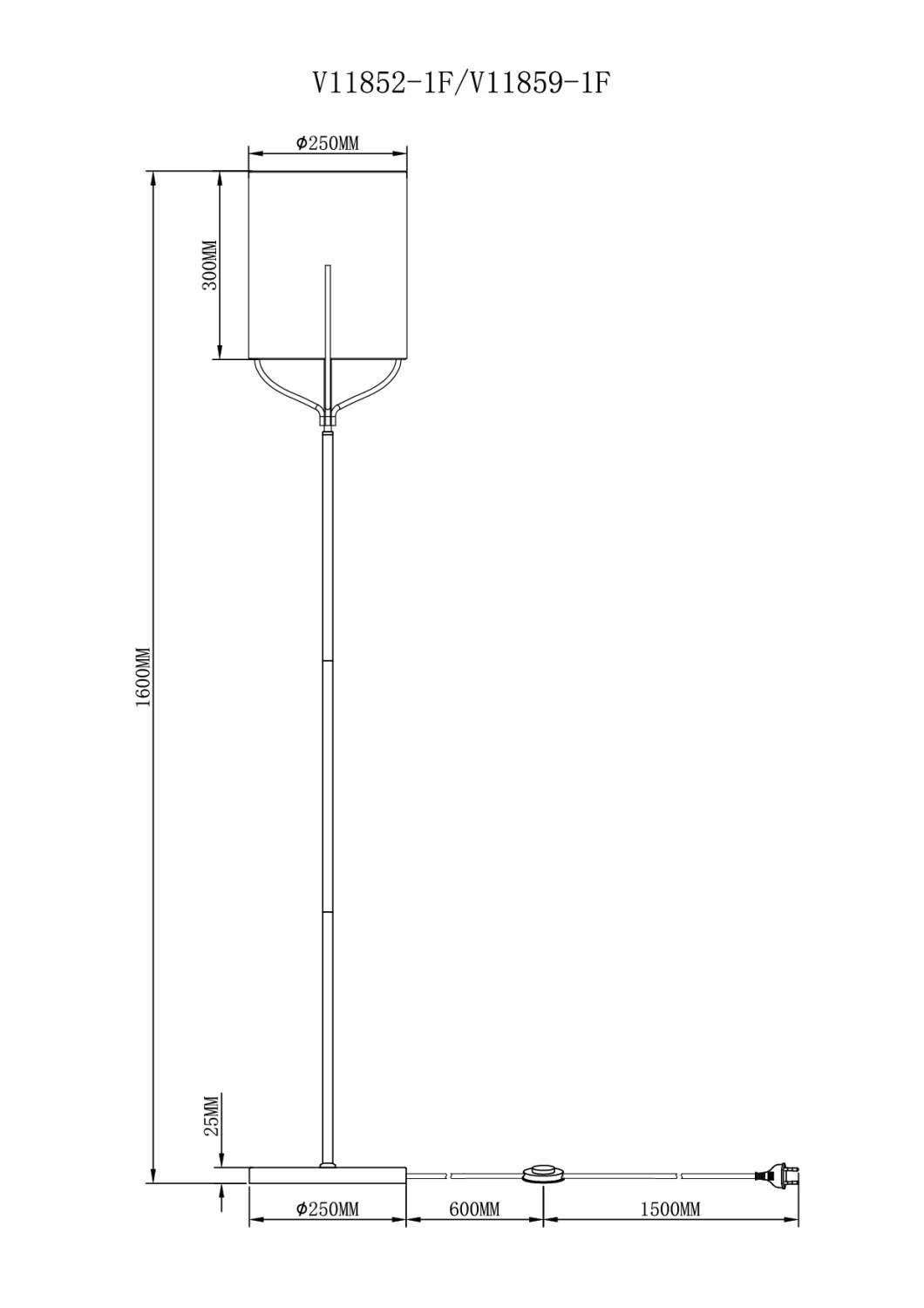 Торшер Moderli Inari V11859-1F