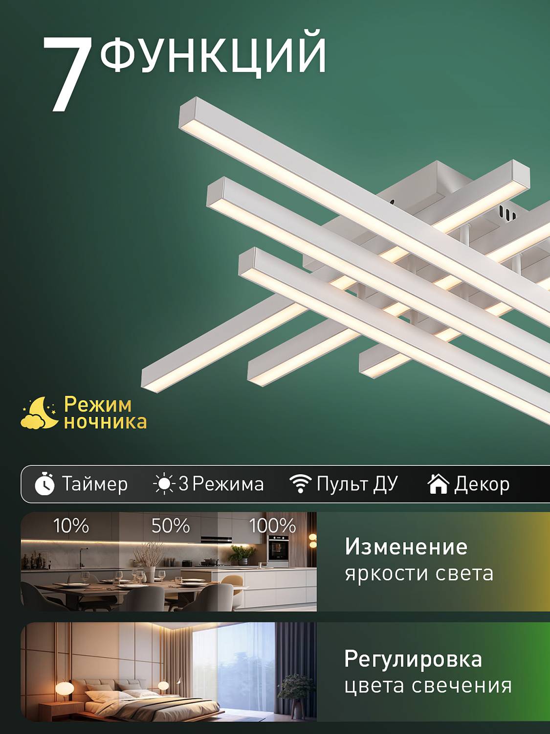 Потолочная люстра Natali Kovaltseva Sky Line HIGH-TECH LED LAMPS 82073
