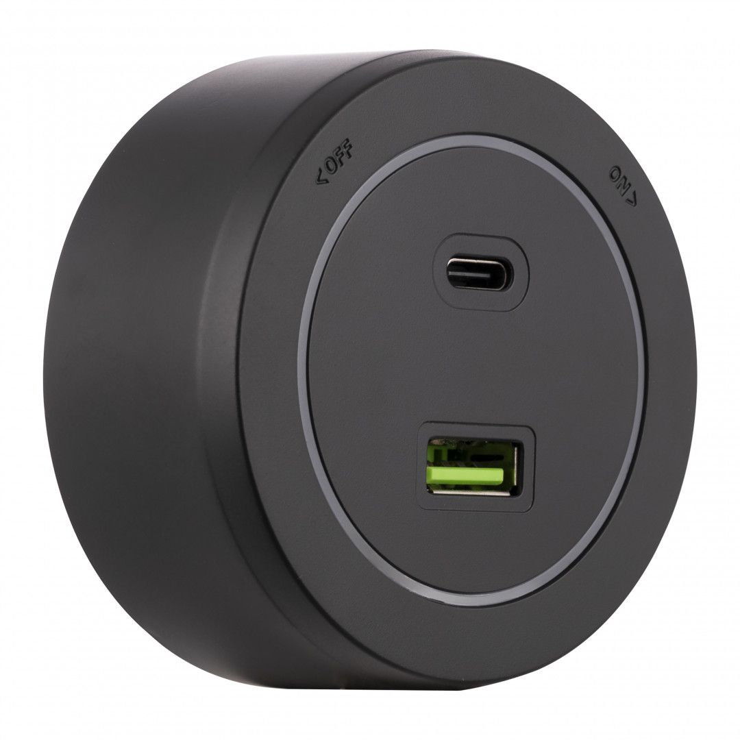 Трековая розетка Arte Milano Am-track-sockets-39 399731TS/USB-Type-C Black
